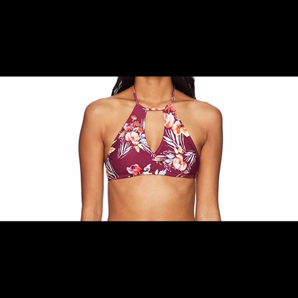 NWT   Billabong Float On By Hi Neck Bikini Top - Picture 2 of 5